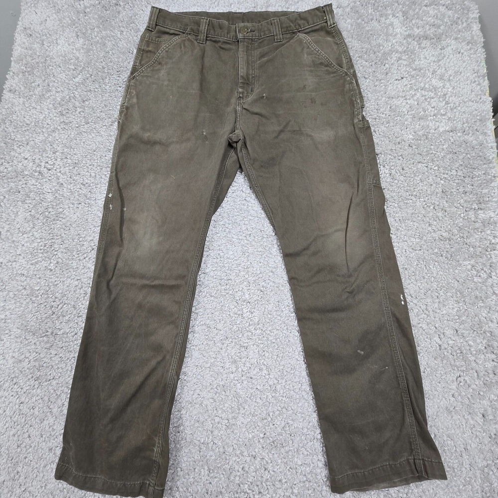 Carhartt Mens Straight Carpenter Pants Size 36x32 (fits 34x30.5)Grunge Utility